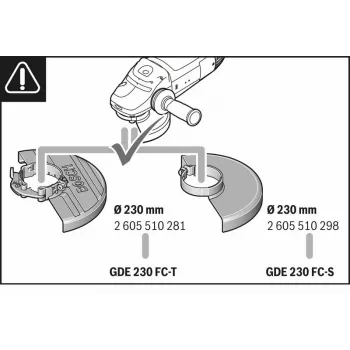 Aspiração de pó Bosch GDE 230 FC-S Professional