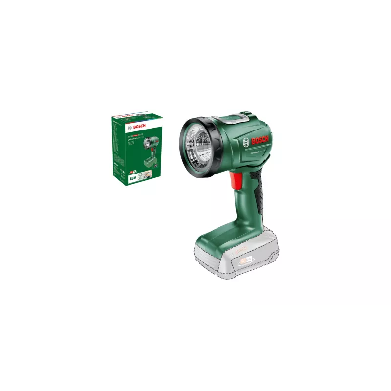 Bosch UniversalLamp 18 preta, verde LED