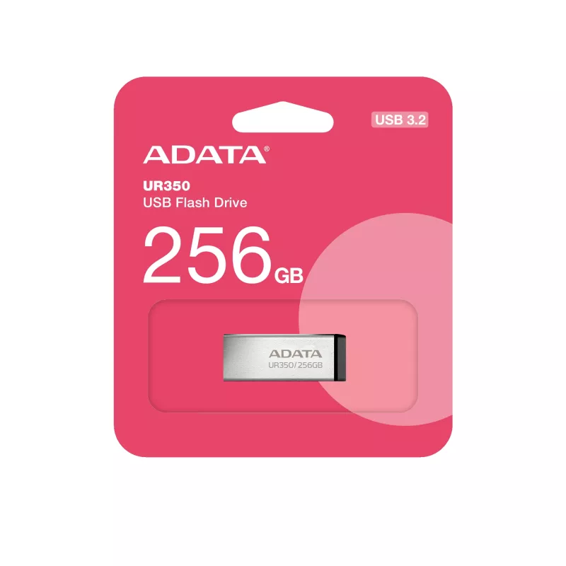 Pen drive ADATA UR350 256 GB USB Type-A 3.2 Gen 1 (3.1 Gen 1) preto, prateado