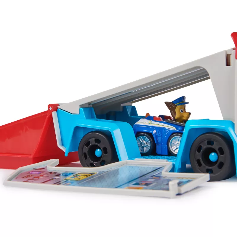 Conjunto de veículo Spin Master PAW Patrol Pup Squad Patroller Team Vehicle com carro Chase colecionável, a partir dos 3 anos, plástico, multicolor
