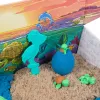 Kinetic Sand, Project Planet Turtle Beach com 397g de areia de brincar, ferramentas e moldes, materiais sustentáveis e ecológicos, brinquedo sensorial para crianças