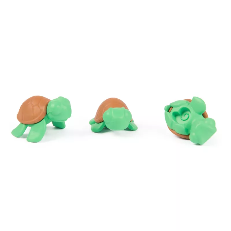 Kinetic Sand, Project Planet Turtle Beach com 397g de areia de brincar, ferramentas e moldes, materiais sustentáveis e ecológicos, brinquedo sensorial para crianças