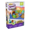 Kinetic Sand, Project Planet Turtle Beach com 397g de areia de brincar, ferramentas e moldes, materiais sustentáveis e ecológicos, brinquedo sensorial para crianças