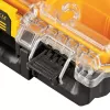 Caixa de armazenamento de ferramentas DeWALT ToughSystem 2.0 preto transparente amarelo 6 bolsas