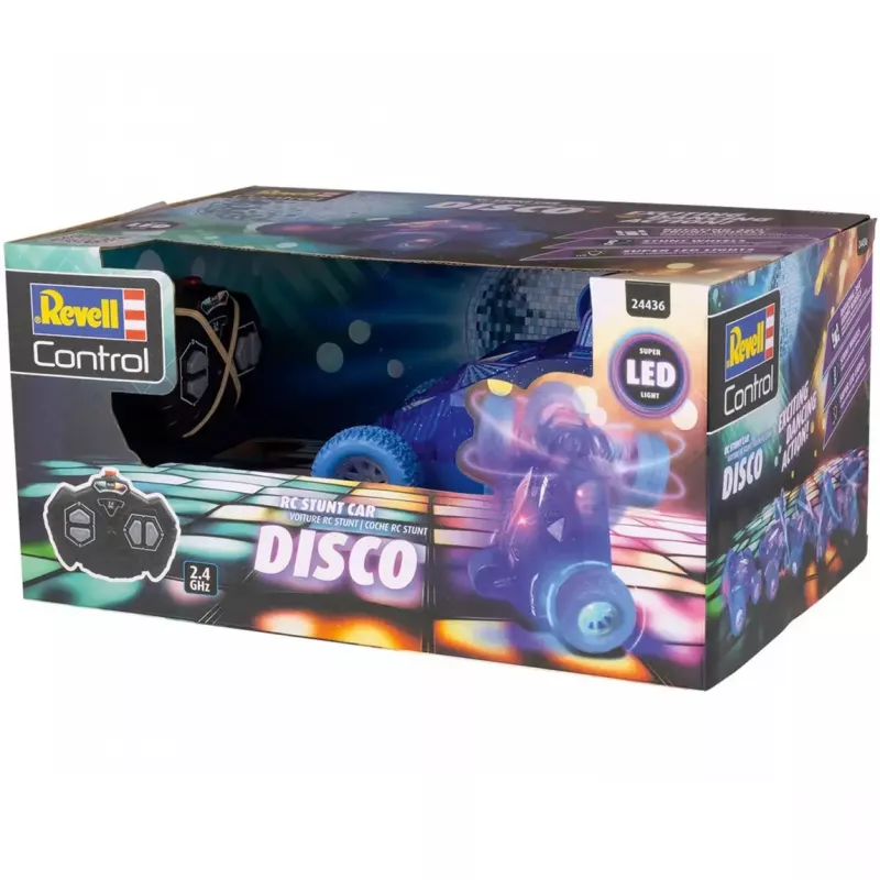 Carro de acrobacias RC controlado por rádio REVELL Disco 24436 2,4 GHz