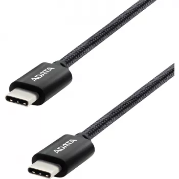 Cabo USB-C para USB-C ADATA CACC-100PN-BK, USB 2.0, 1 m, preto