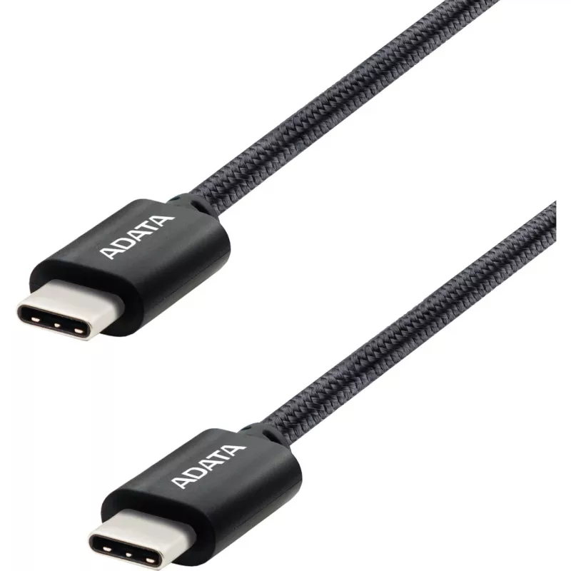 Cabo USB-C para USB-C ADATA CACC-100PN-BK, USB 2.0, 1 m, preto