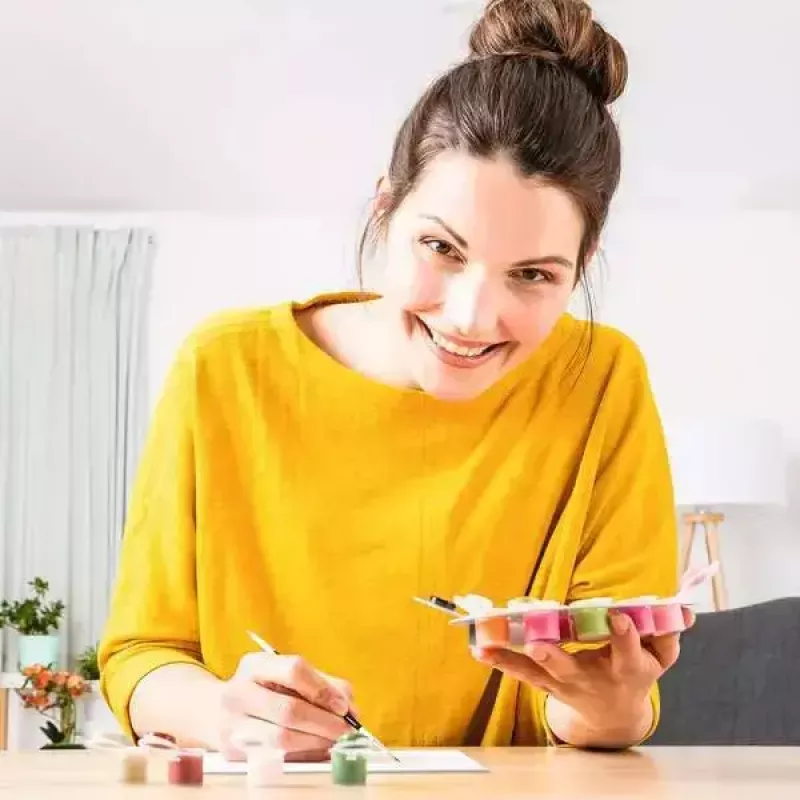 Conjunto de pintura Ravensburger CreArt – Leuchtturm am Meer, conjunto criativo de pintar por números
