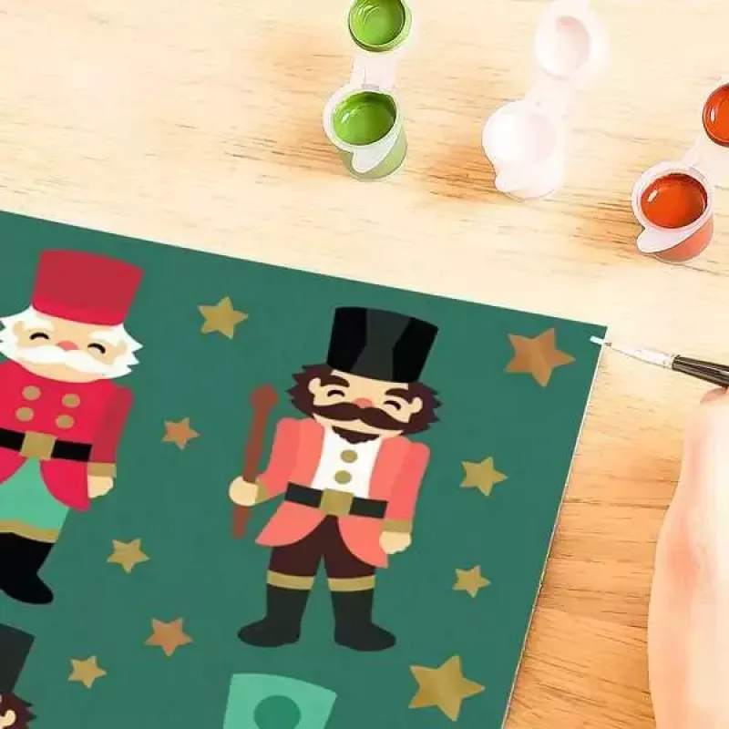 Conjunto de pintura Ravensburger CreArt Christmas Nutcracker Delight - modelo 23893