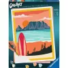 Conjunto de pintura Ravensburger Malen nach Zahlen CreArt 'Sonnenuntergang am Strand' modelo 23898 — conjunto de pintura para adultos e jovens
