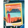 Conjunto de pintura Ravensburger Malen nach Zahlen CreArt 'Sonnenuntergang am Strand' modelo 23898 — conjunto de pintura para adultos e jovens