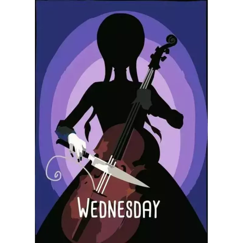 Conjunto de pintura Ravensburger CreArt Wednesday – conjunto de arte temático, modelo 23889
