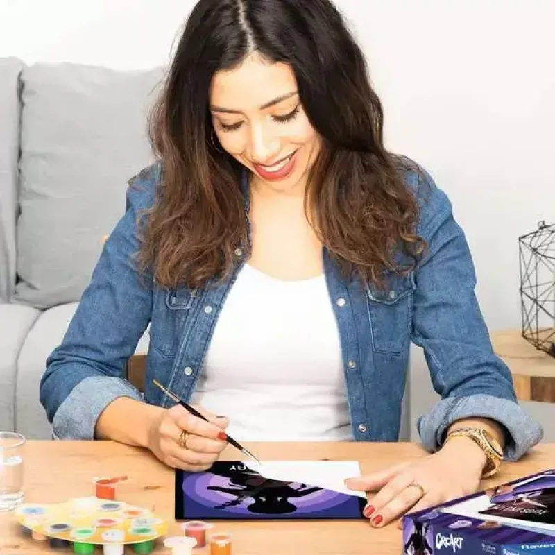 Conjunto de pintura Ravensburger CreArt Wednesday – conjunto de arte temático, modelo 23889