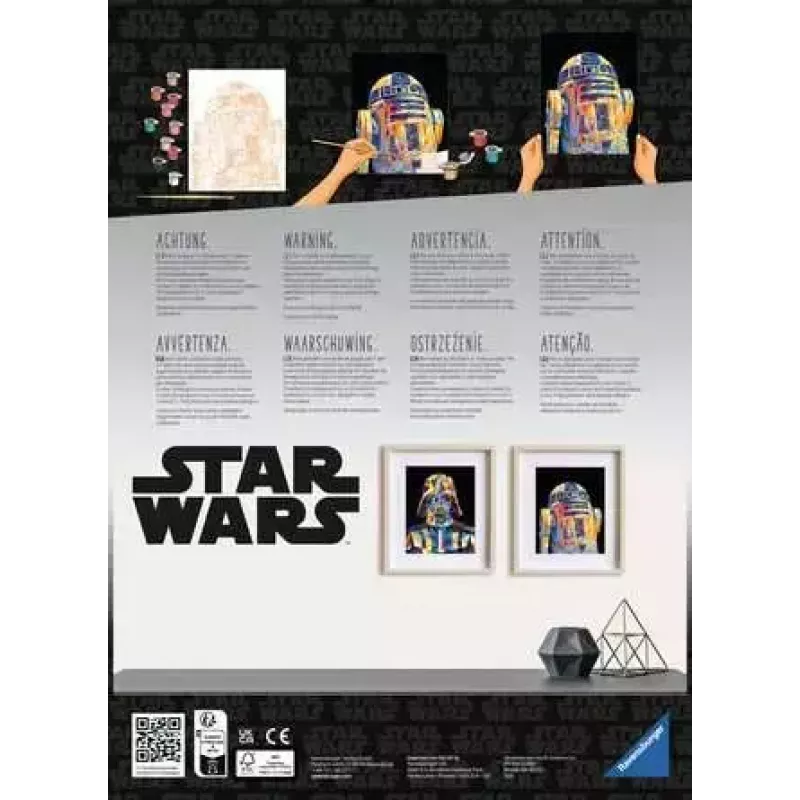 Conjunto de pintura Ravensburger CreArt Star Wars - Darth Vader, modelo 23731, conjunto de pintar por números