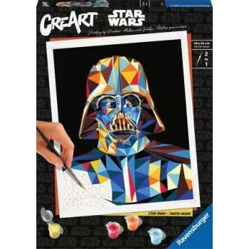 Conjunto de pintura Ravensburger CreArt Star Wars - Darth Vader, modelo 23731, conjunto de pintar por números