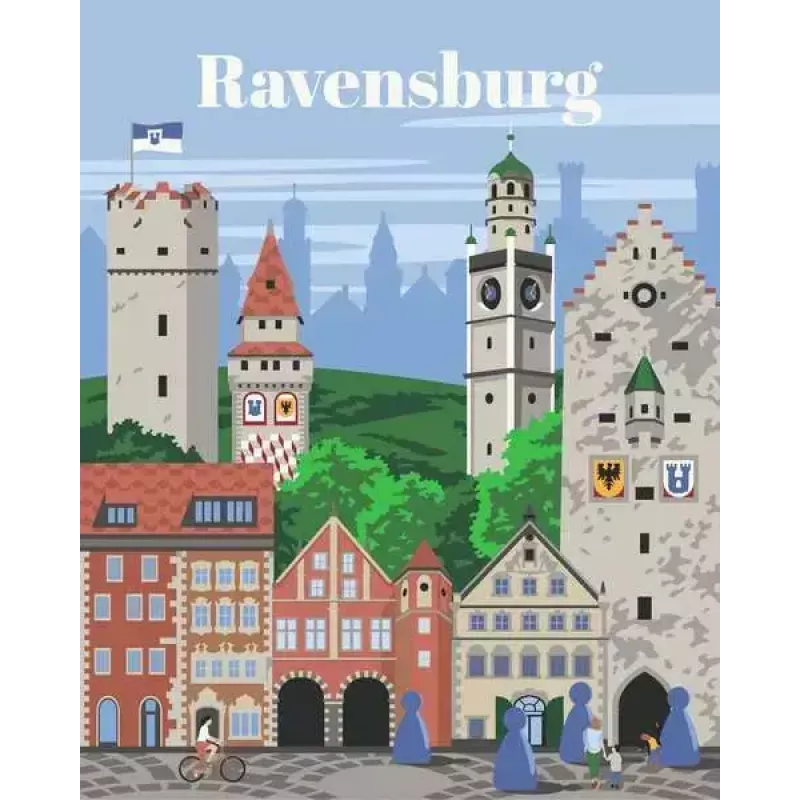Conjunto de pintura Ravensburger CreArt — Buntes Ravensburg (Ravensburger)
