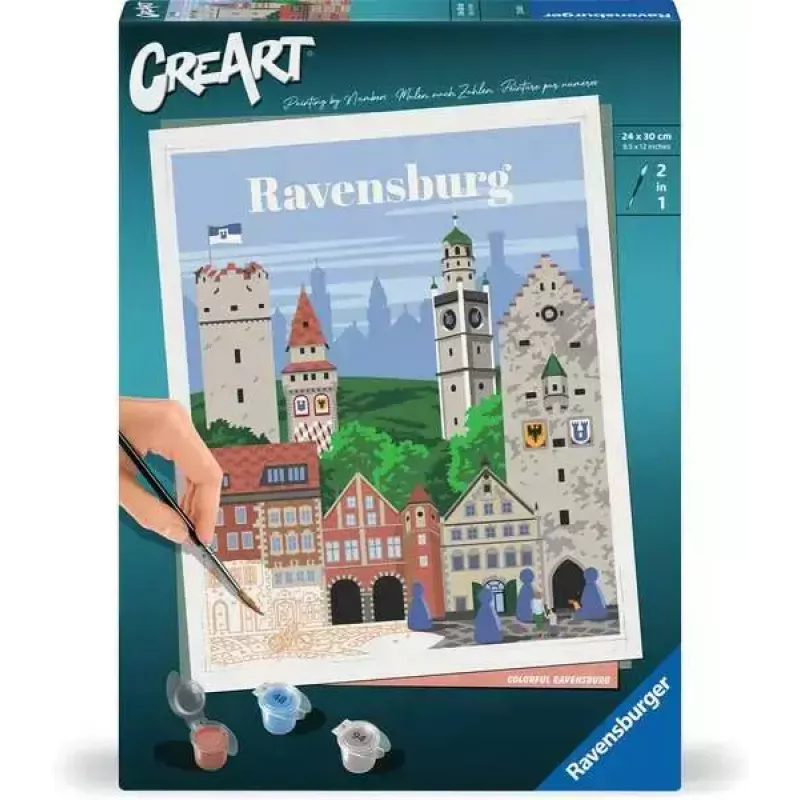 Conjunto de pintura Ravensburger CreArt — Buntes Ravensburg (Ravensburger)