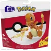 Conjunto de construção MEGA Pokémon Build & Show Charmander, 10 cm de altura,