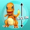 Conjunto de construção MEGA Pokémon Build & Show Charmander, 10 cm de altura,