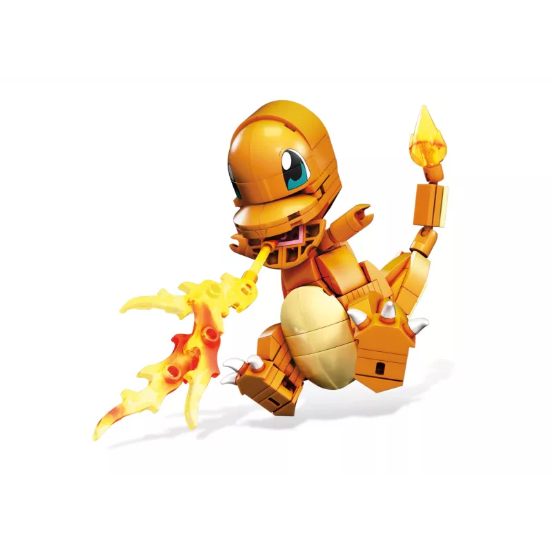 Conjunto de construção MEGA Pokémon Build & Show Charmander, 10 cm de altura,