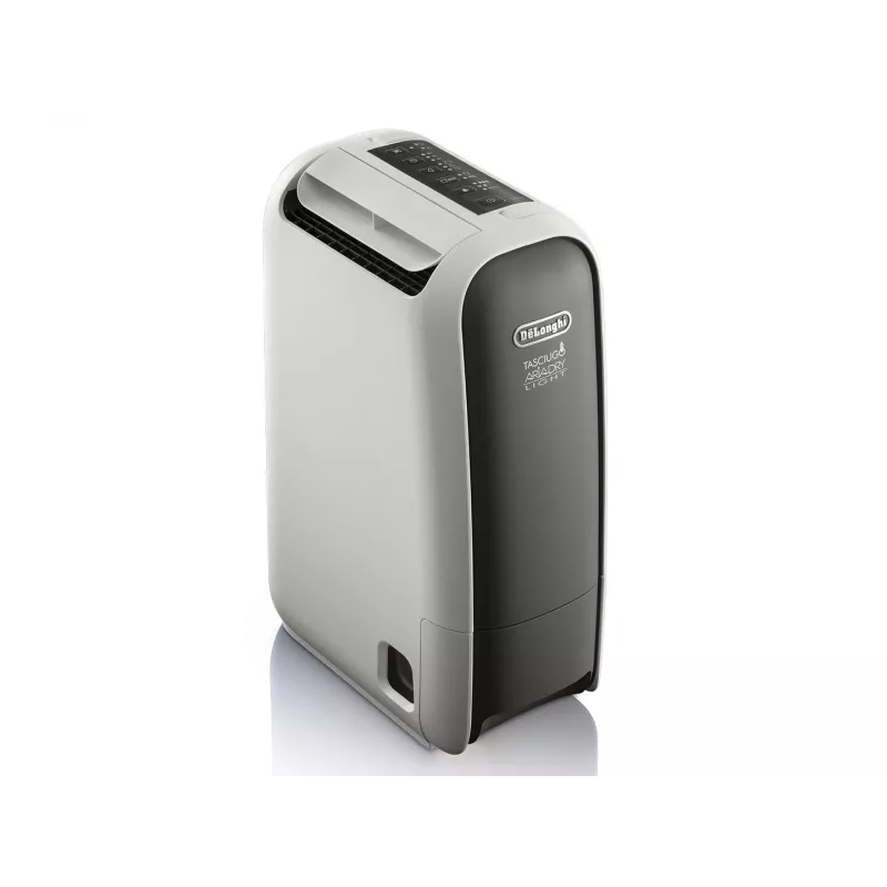 DeLonghi DNS65 desumidificador, 6 l/dia, depósito de água de 2,8 l, 220-240 V, 50 Hz, preto/branco