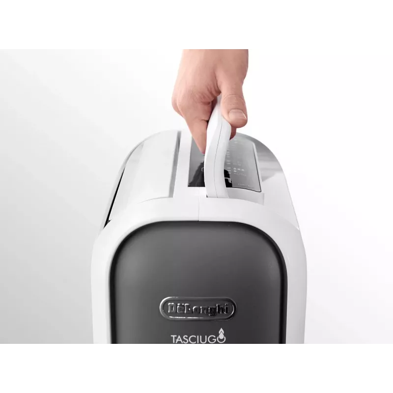 DeLonghi DNS65 desumidificador, 6 l/dia, depósito de água de 2,8 l, 220-240 V, 50 Hz, preto/branco