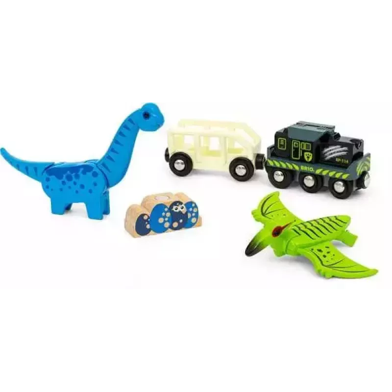 Comboio BRIO Dinosaur Battery Train multicolor madeira 3+