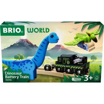 Comboio BRIO Dinosaur Battery Train multicolor madeira 3+