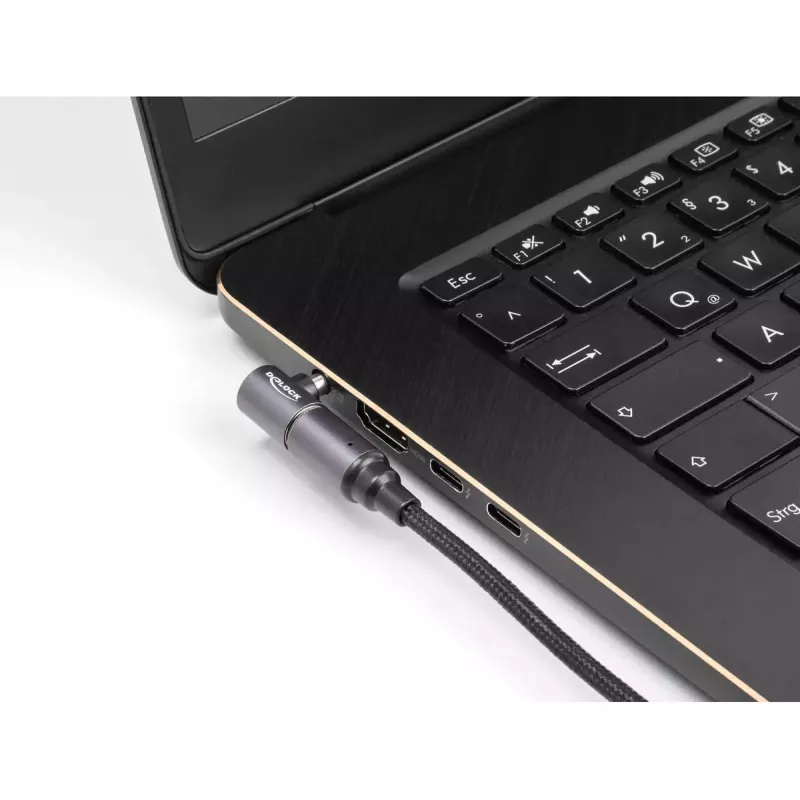 Cabo de carregamento para portátil DeLOCK USB Type-C macho para ficha magnética de 8 pinos 1,8 m