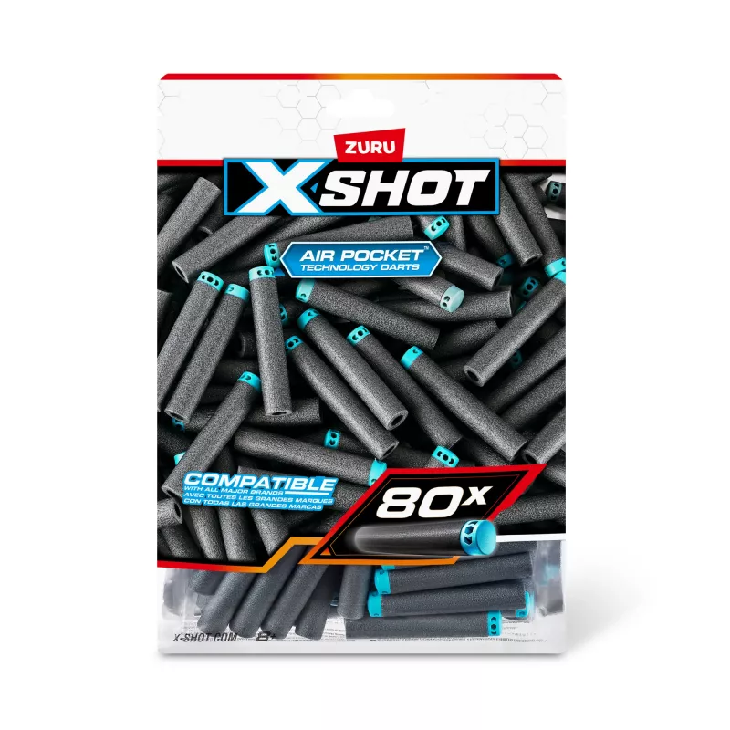 Recarga de dardos XSHOT Excel (80 dardos) ZURU