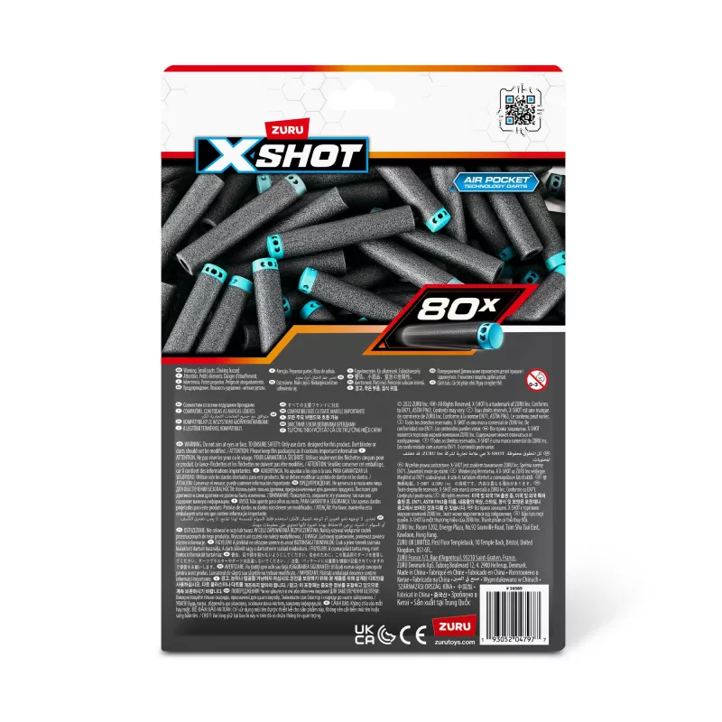 Recarga de dardos XSHOT Excel (80 dardos) ZURU