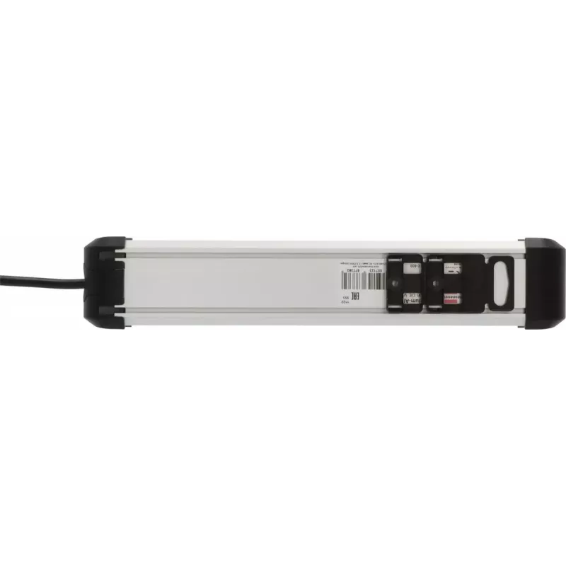 Extensão elétrica Brennenstuhl 1391030600 3 m 6 tomadas AC interior preto prateado