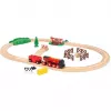 Ravensburger BRIO World conjunto de comboio da quinta Rote Lola – conjunto de comboio de brinquedo de madeira