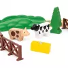 Ravensburger BRIO World conjunto de comboio da quinta Rote Lola – conjunto de comboio de brinquedo de madeira