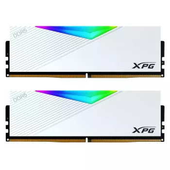 DIMM 64 GB DDR5-6000 (2x 32 GB) Dual-Kit, memória RAM branco, AX5U6000C3032G-DCLARWH, Lancer RGB, INTEL XMP