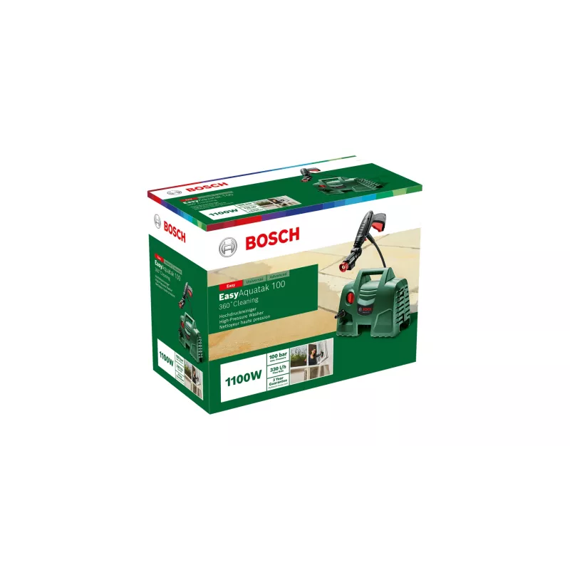 Lavadora de alta pressão Bosch Easy Aquatak 100 compacta elétrica 270 l/h 1100 W verde