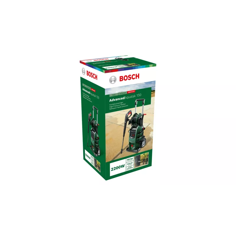 Bosch AdvancedAquatak 150 06008A7700 máquina de limpeza de alta pressão, 150 bar, 480 l/h, 2200 W, verde/preto