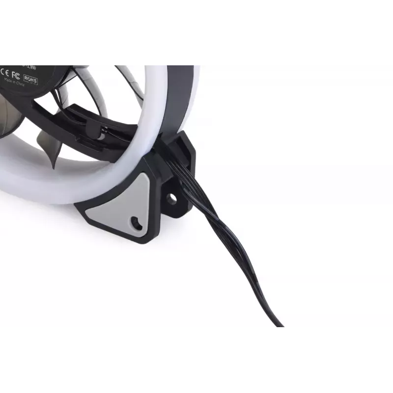 Ventoinha Alphacool Eiszyklon Aurora LUX Digital RGB 12 cm transparente