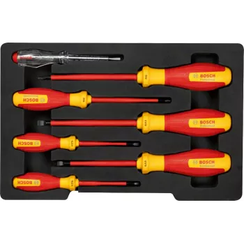 Conjunto de chaves de fendas VDE Bosch Professional SL/PH, 7 peças (1600A02NF7)