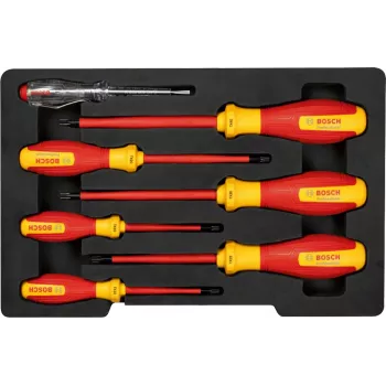 Conjunto de chaves de fendas Bosch 7 peças VDE com busca-polos 1600A02NF8