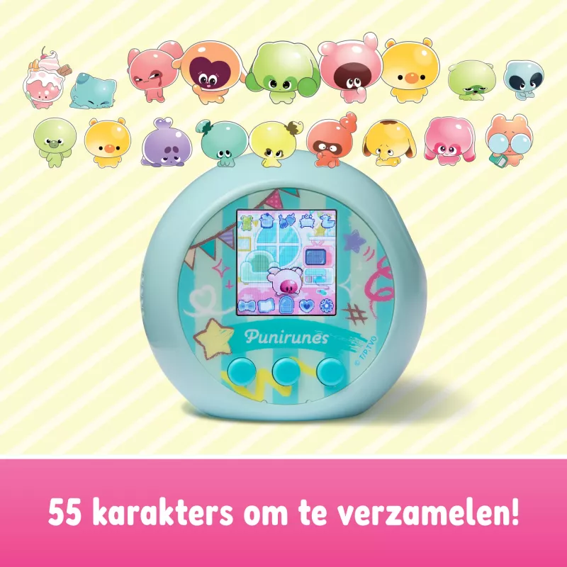 Punirunes, brinquedo digital interativo com 55 personagens espremíveis, reage ao toque, ecrã a cores, brinquedo para crianças a partir dos 5 anos