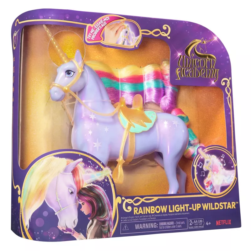 Spin Master Unicorn Academy - Magia de Luz Wildstar, figura de brincar