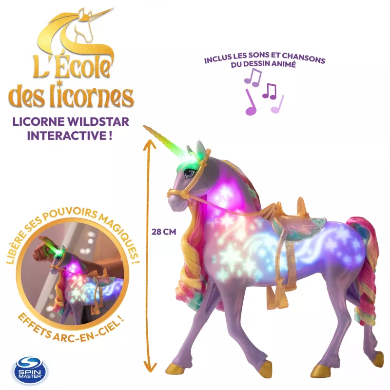 Spin Master Unicorn Academy - Magia de Luz Wildstar, figura de brincar