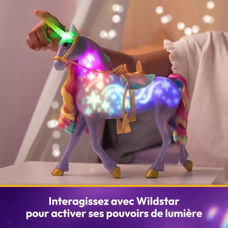 Spin Master Unicorn Academy - Magia de Luz Wildstar, figura de brincar