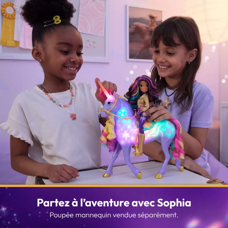 Spin Master Unicorn Academy - Magia de Luz Wildstar, figura de brincar