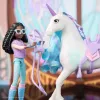 Unicorn Academy, Layla & Glacier com 2 acessórios e ferramenta de cabelo, bonecas e brinquedo de unicórnio para raparigas a partir dos 4 anos