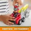 Rubble & Crew, camião de brincar com garra de gru Charger com peças móveis e uma figura de ação colecionável, brinquedo para crianças a partir dos 3 anos