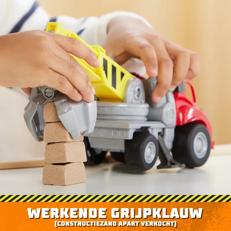 Rubble & Crew, camião de brincar com garra de gru Charger com peças móveis e uma figura de ação colecionável, brinquedo para crianças a partir dos 3 anos