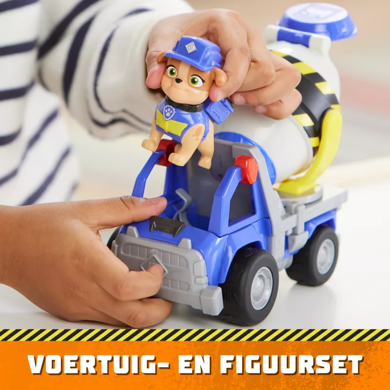 Rubble & Crew, camião de brincar betoneira do Mix com figura de ação e peças móveis, brinquedo para crianças a partir dos 3 anos