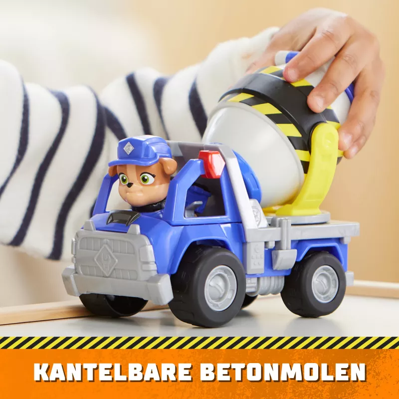 Rubble & Crew, camião de brincar betoneira do Mix com figura de ação e peças móveis, brinquedo para crianças a partir dos 3 anos
